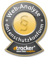 Das Datenschutz-Signet von etracker: 100% datenschutzkonforme Web-Analyse.